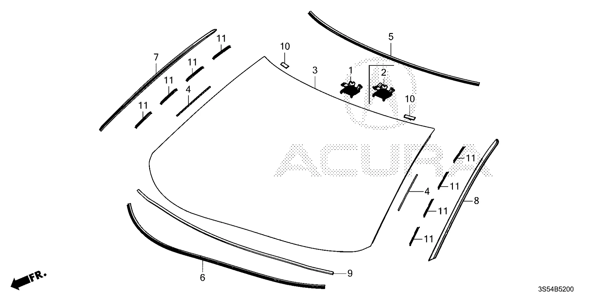 Acura Integra Foam Seal on Interior Windshield & Dash 1769122177266-51