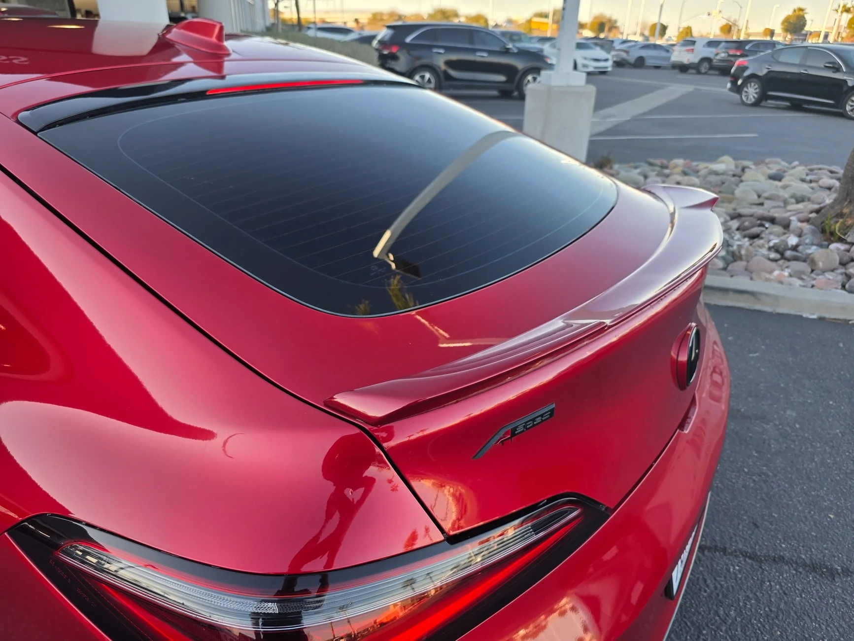 Acura Integra OEM Carbon spoiler peeling, decided to Paint Match 11827