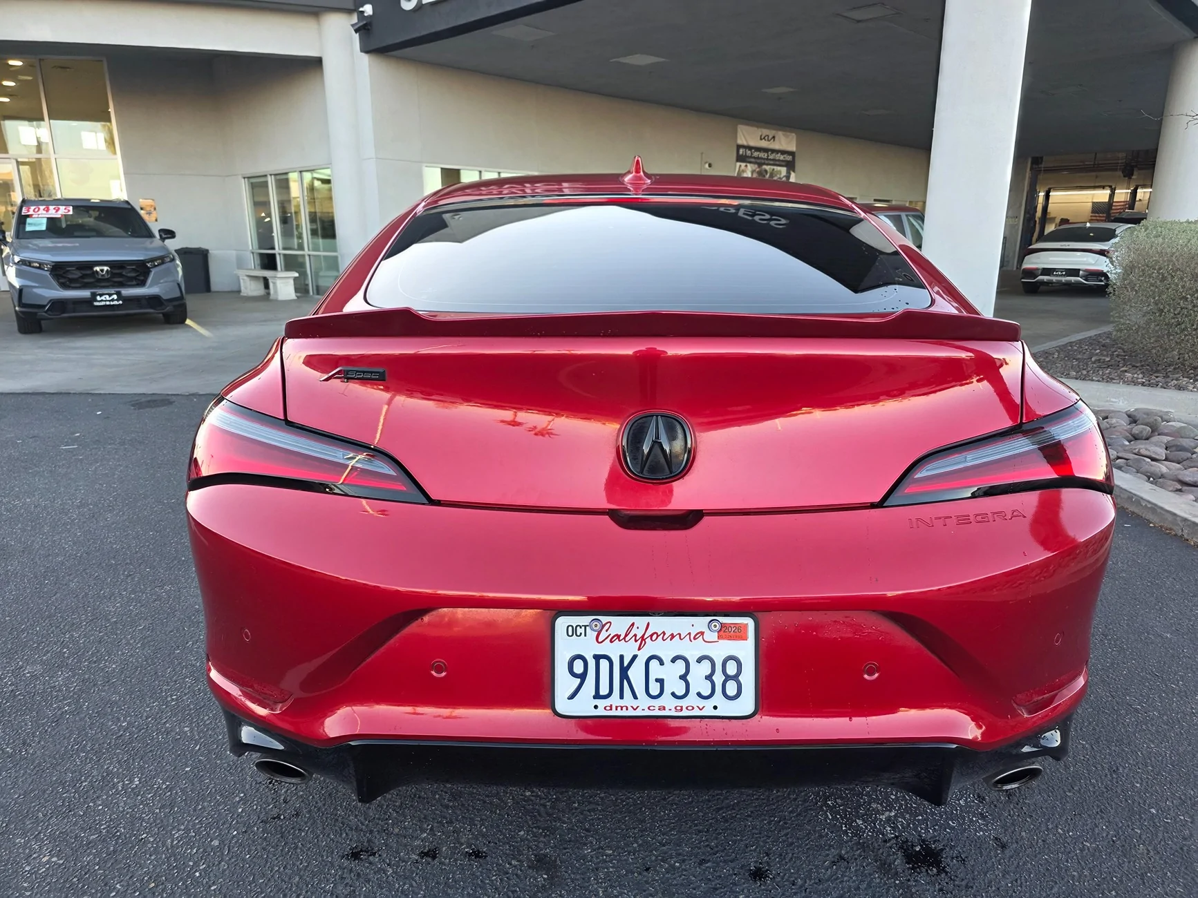 Acura Integra OEM Carbon spoiler peeling, decided to Paint Match 11828