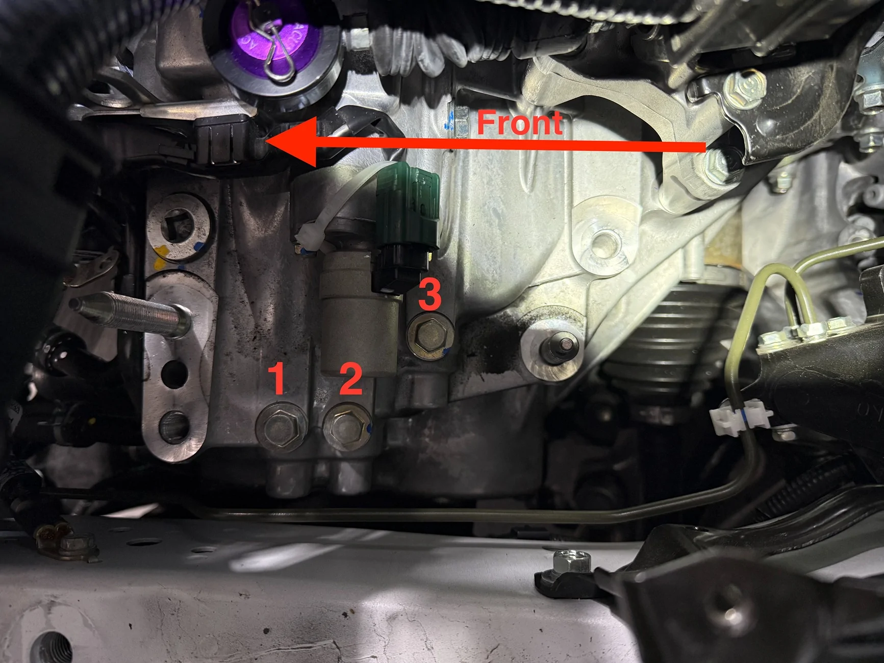 Acura Integra DE5 Transmission Detent Springs: Hybrid Racing and FK8TD detent spring bolts - 2