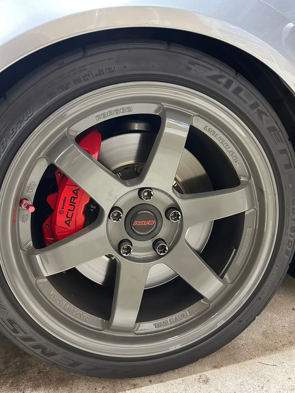 Acura Integra FS: Volk TE37SL Arms Gray IMG_3213