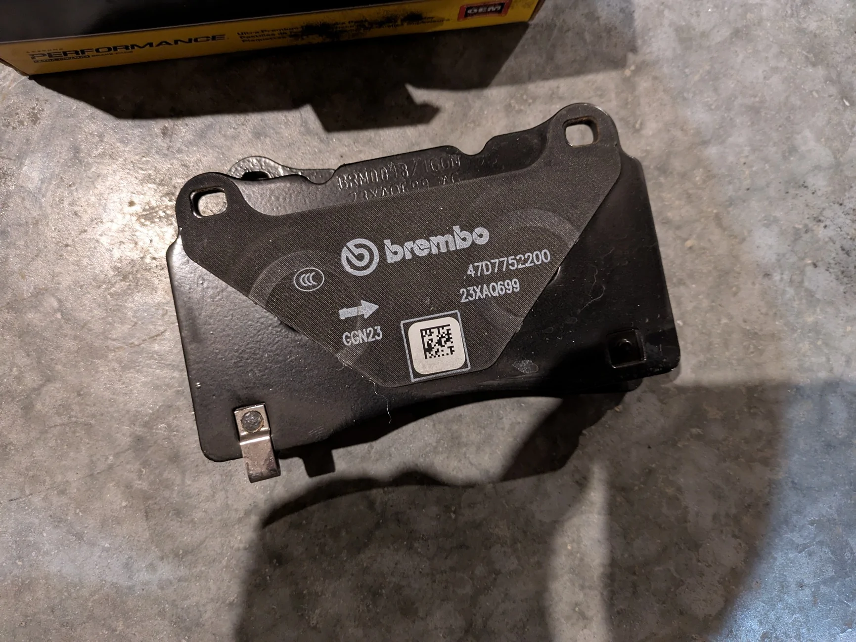 Acura Integra FS: OEM Type S Brake Pads new takeoffs PXL_20260218_005626503