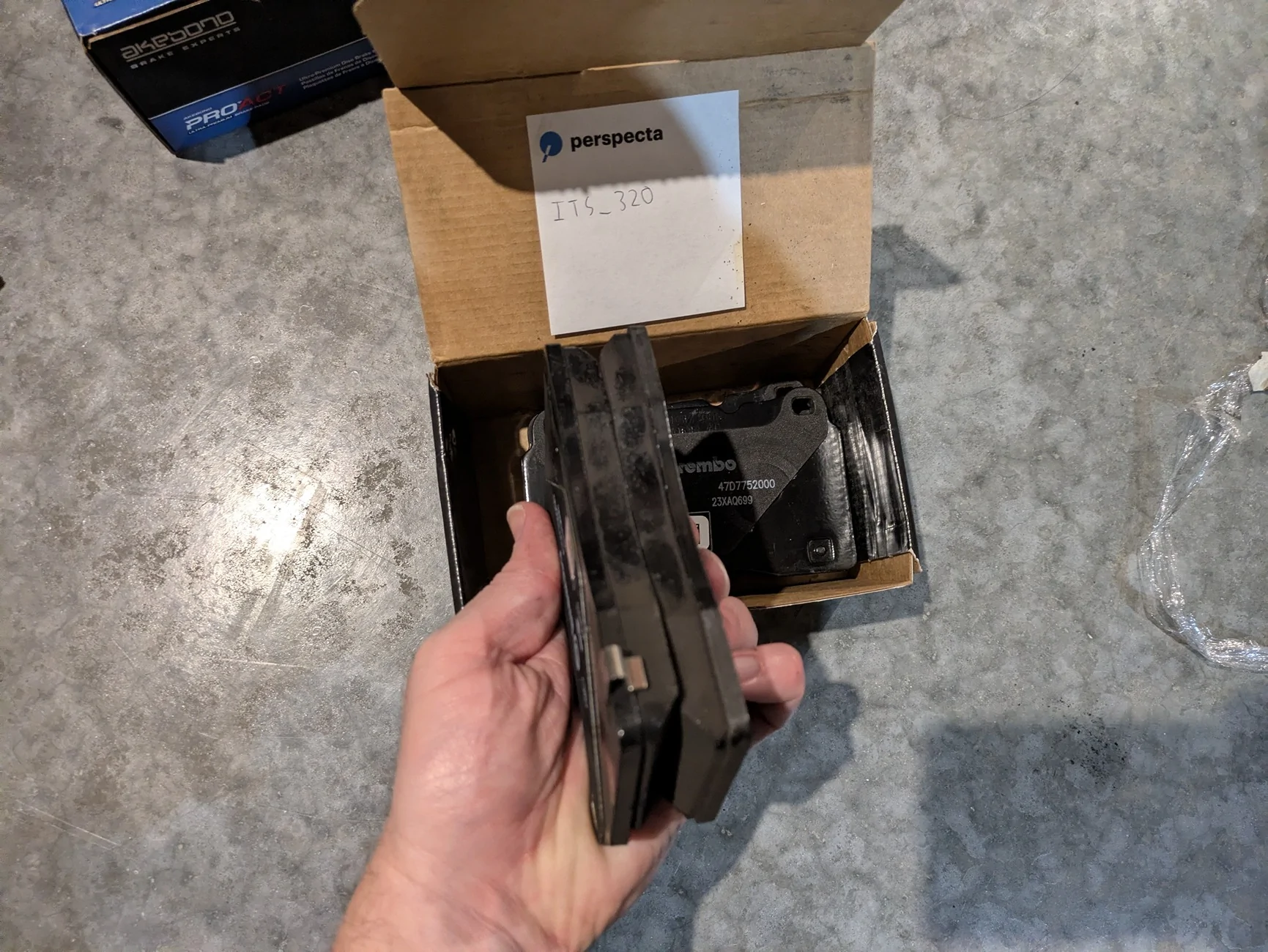 Acura Integra FS: OEM Type S Brake Pads new takeoffs PXL_20260218_005620011