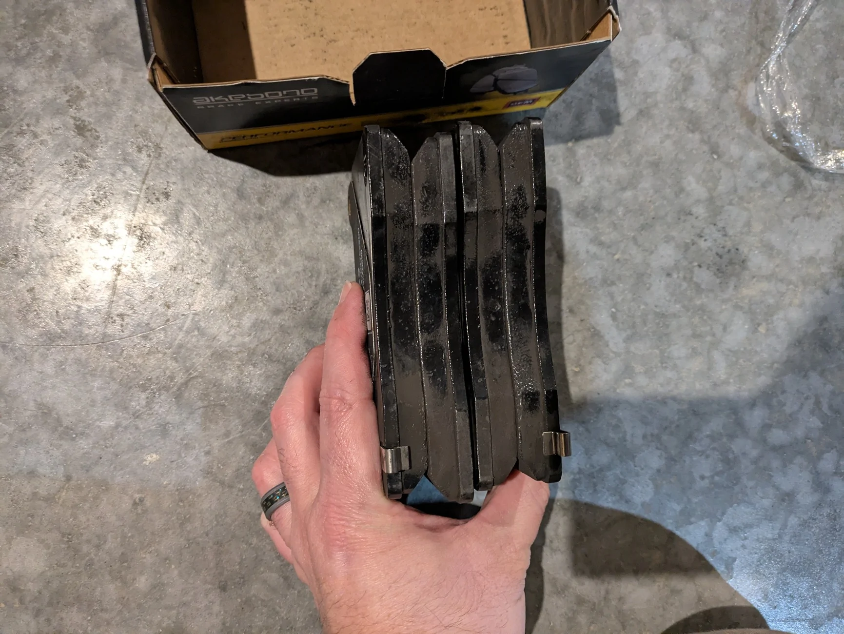 Acura Integra FS: OEM Type S Brake Pads new takeoffs PXL_20260218_005646444