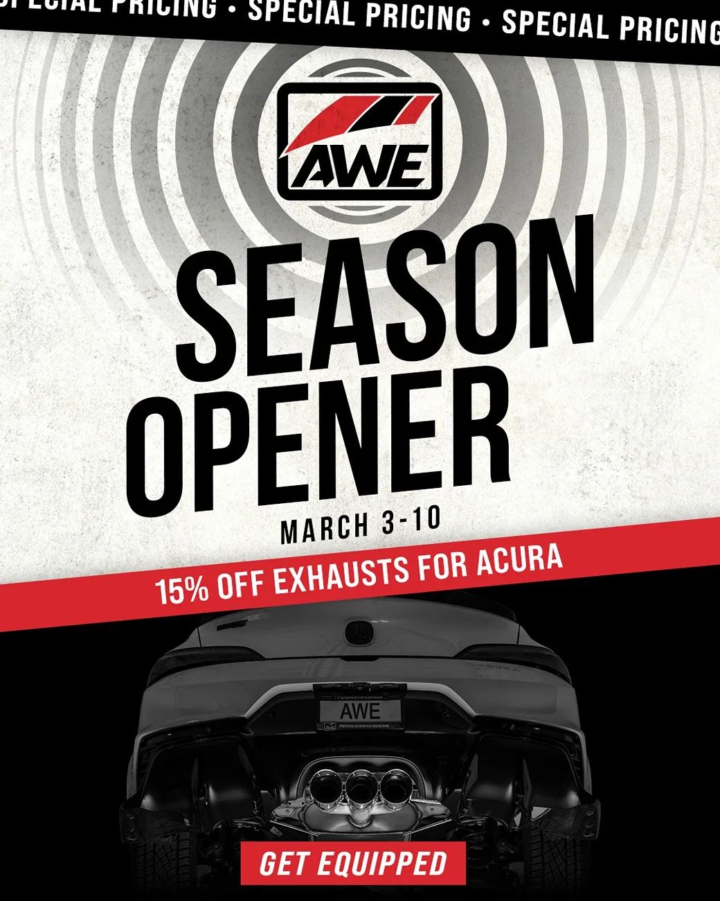 Acura Integra AWE Season Opener - Special Pricing is LIVE CTA_Acura