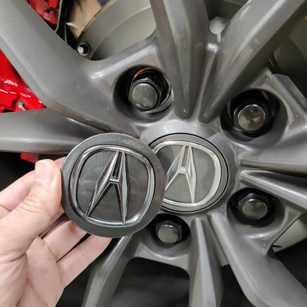 Acura Integra Smoked/Blacked Out Center Caps IMG_20251107_190317