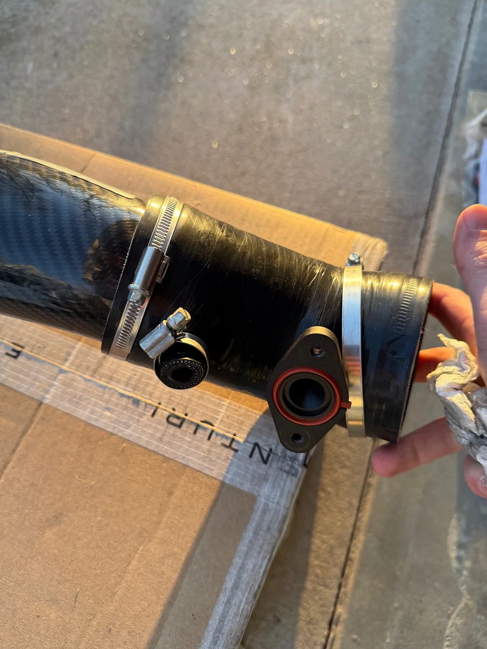 Acura Integra FS: Eventuri Carbon Intake and Turbo Tube IMG_1243