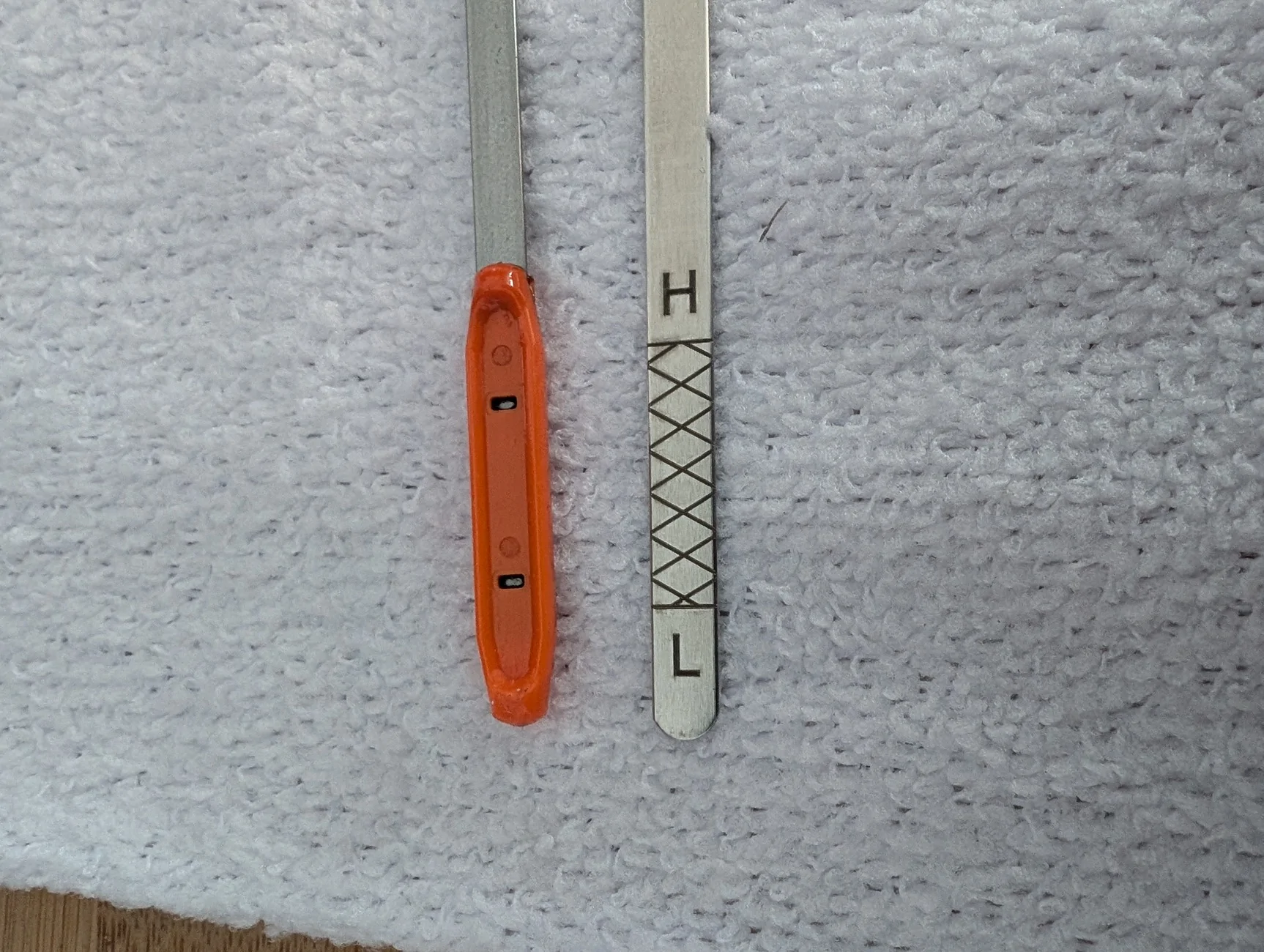 Acura Integra Oil change dip stick reading high Dip Stick (Bottom)