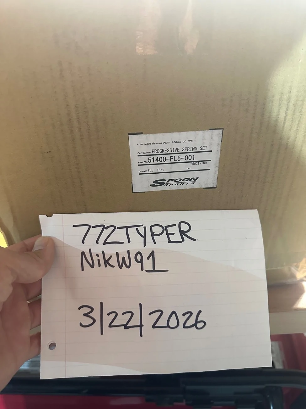 Acura Integra BNIB Spoon Springs V2 IMG_0987