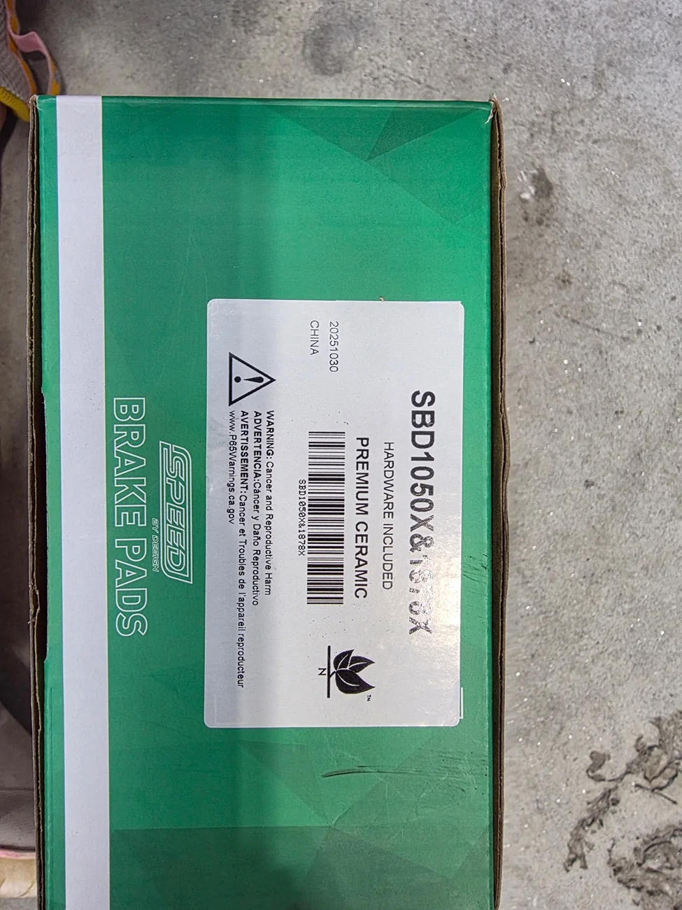 Acura Integra FOR SALE: SPEED BY DESIGN Ceramic Brake Pads $225 Shipped 20260331_144716