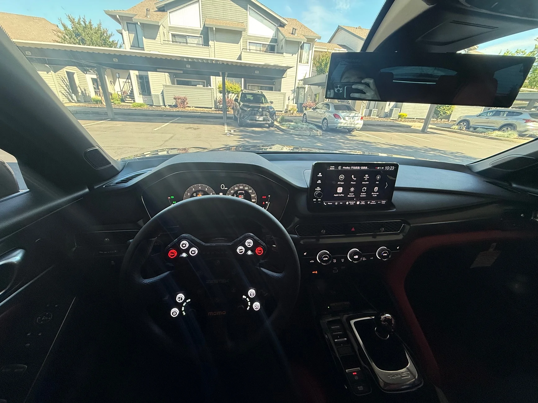 Acura Integra Zestek steering wheel installed IMG_4869