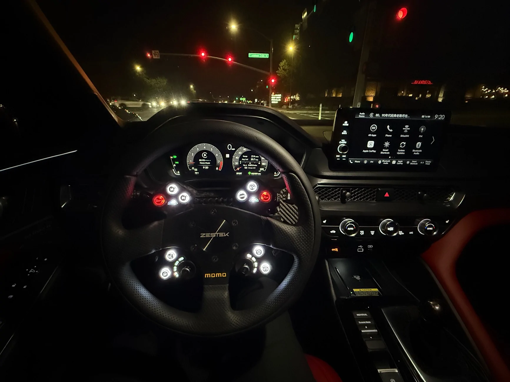 Acura Integra Zestek steering wheel installed IMG_4851