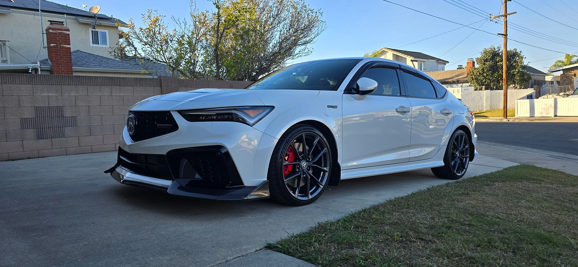 Acura Integra Jogon V1 Gloss Carbon Fiber Front Bumper Lip Splitter 20250112_153854