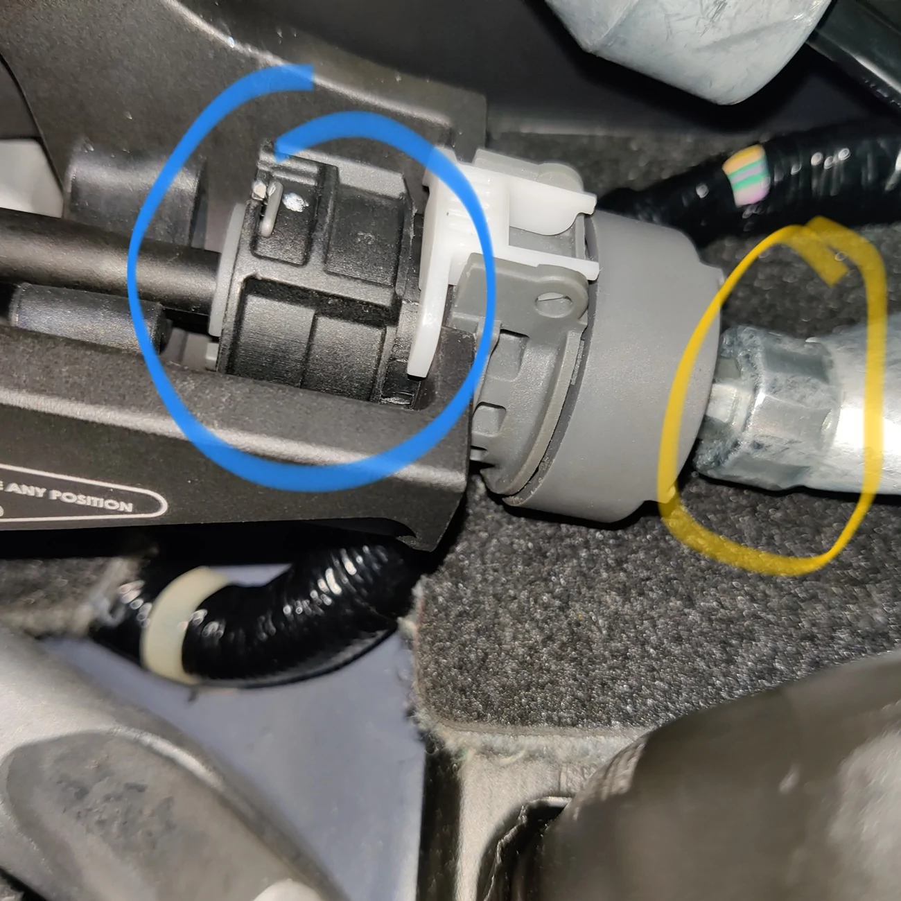 Acura Integra Shifter Cable Spring out of place. IMG_20260426_224505