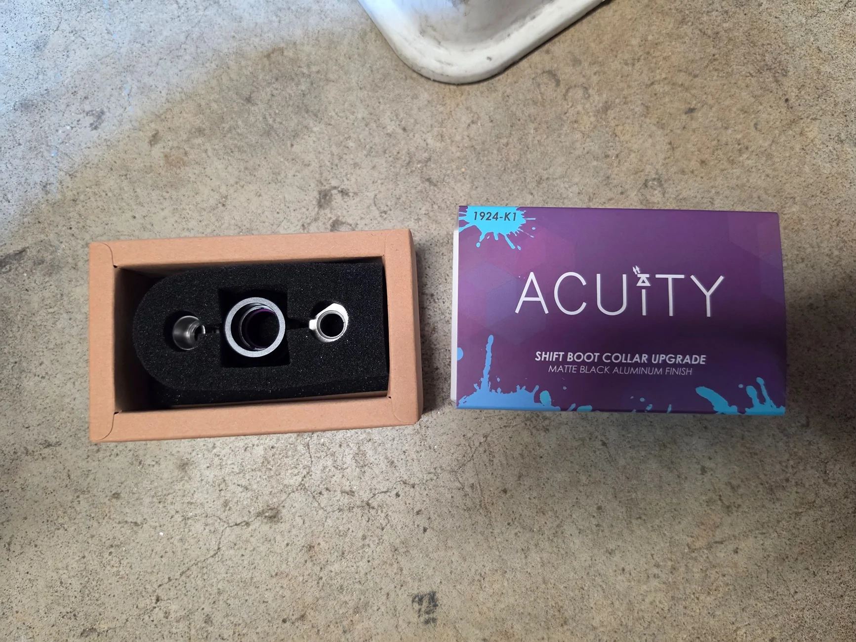 Acura Integra Acuity black shift boot collar 20260505_191715