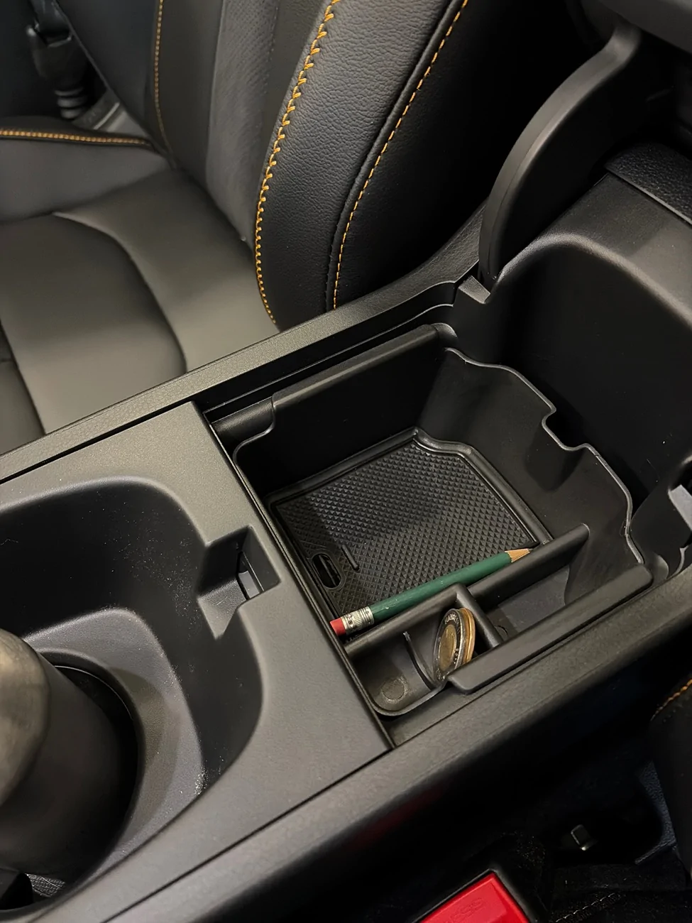 Acura Integra Metal dead pedal and insert for centre armrest. imag