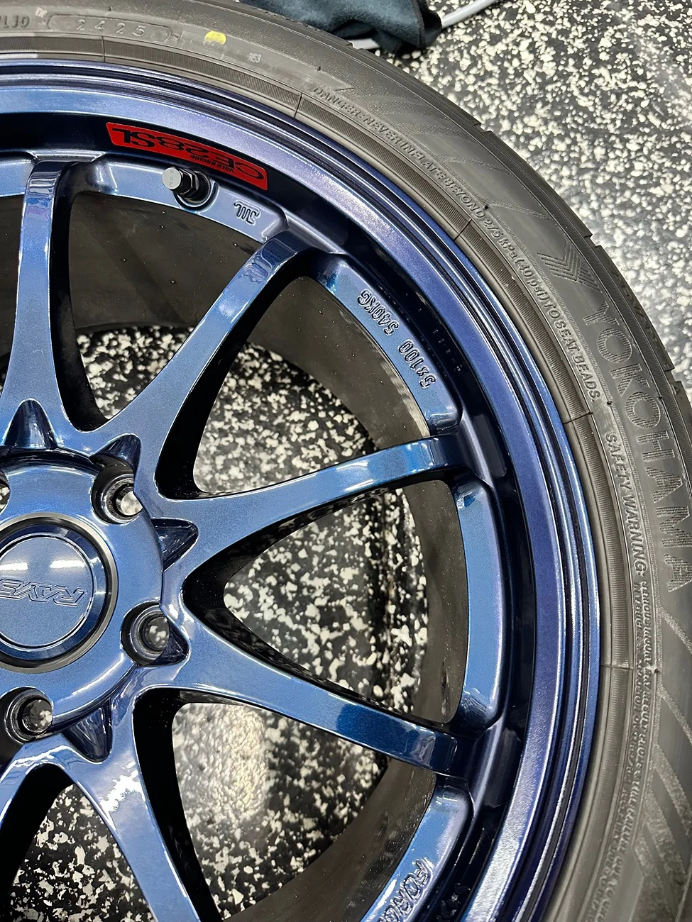 Acura Integra FS: Volk CE28SL 18x9.5 +35 Mag Blue IMG_6678