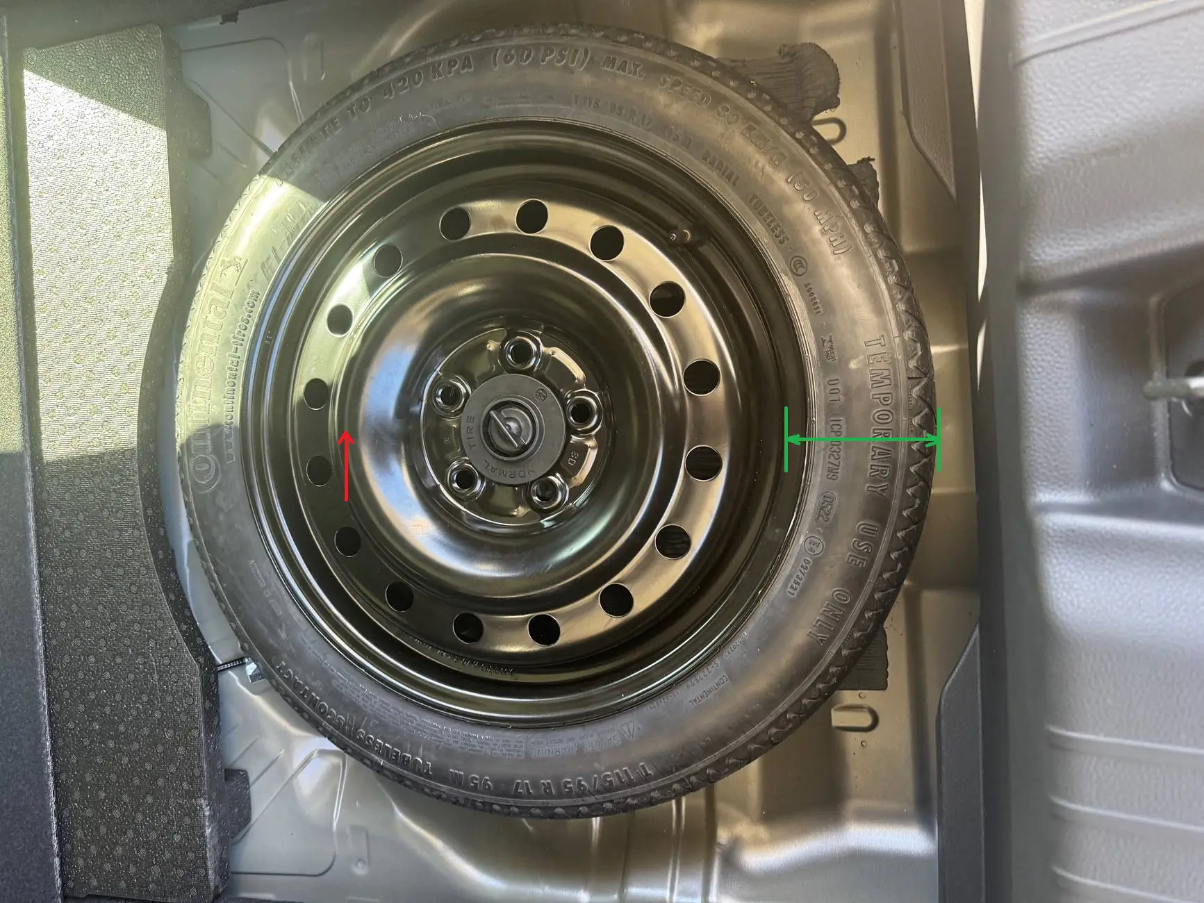 Acura Integra Spare Tire Kit tir