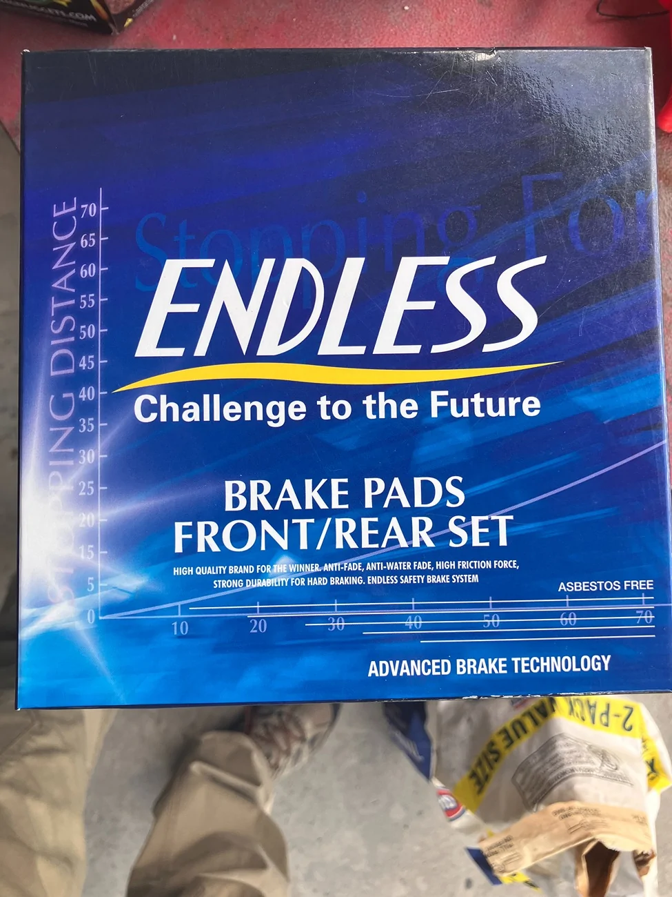 Acura Integra NIB Endless SSM F&R brake pads $250.00 shipped in the lower 48 IMG_3907