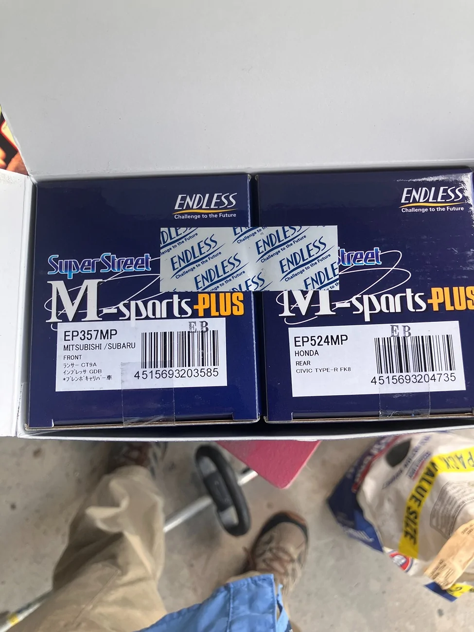 Acura Integra NIB Endless SSM F&R brake pads $250.00 shipped in the lower 48 IMG_3905