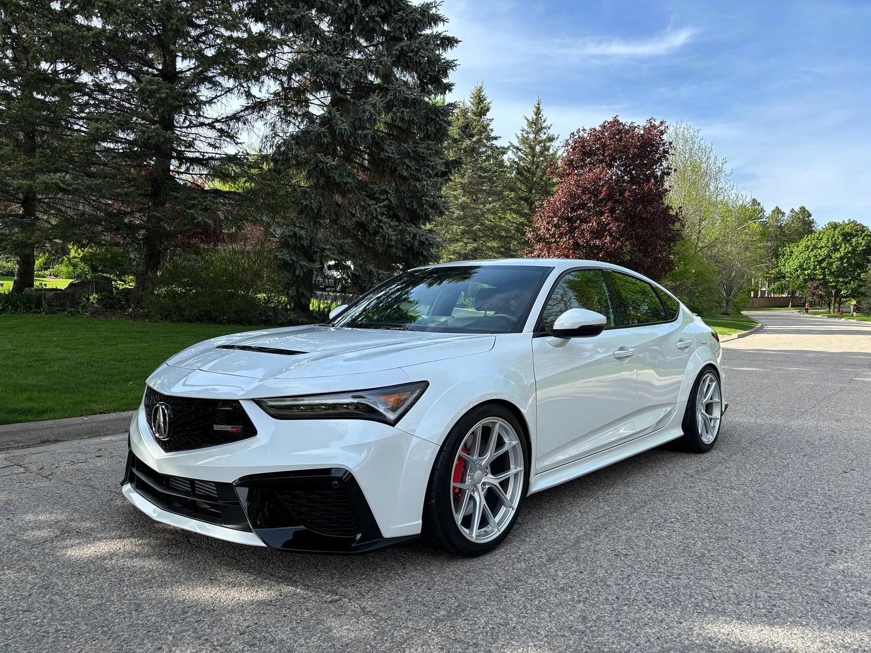 Acura Integra 19x9.5 +40 offset wheels and 265/35r19 tires installed image1