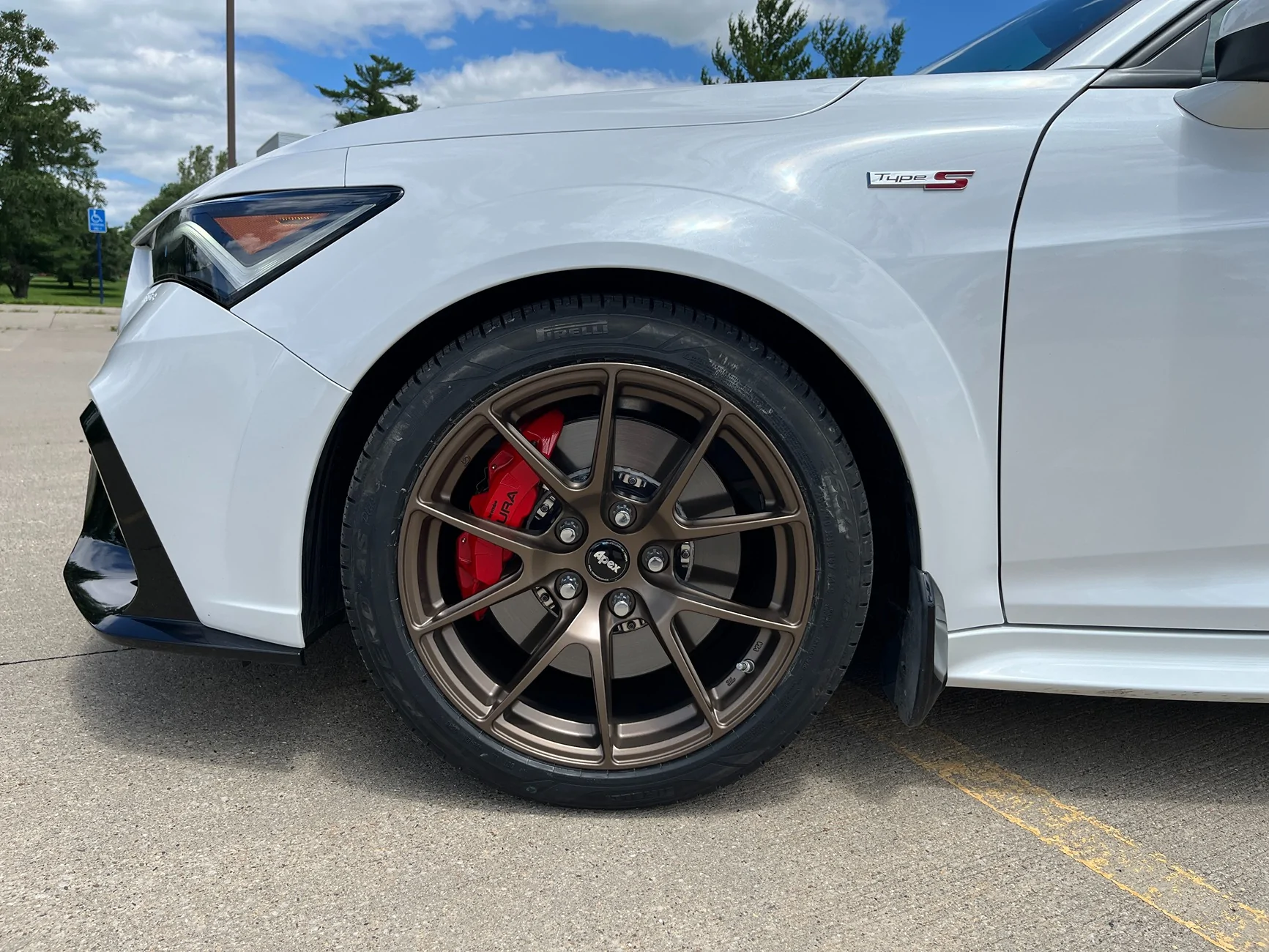 Acura Integra Apex VS-5 18x9.5 +45 Satin Bronze and 255/40R18 IMG_7178