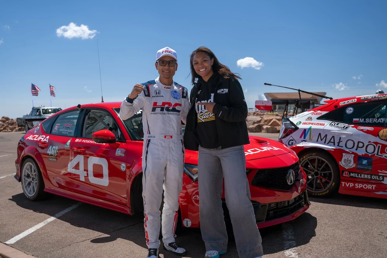 Acura Integra Integra Type S DE5 Beats Previous FWD Record at Pikes Peak International Hill Climb 10_Acura at PPIHC_Dai Yoshihara, Kaysha Lov