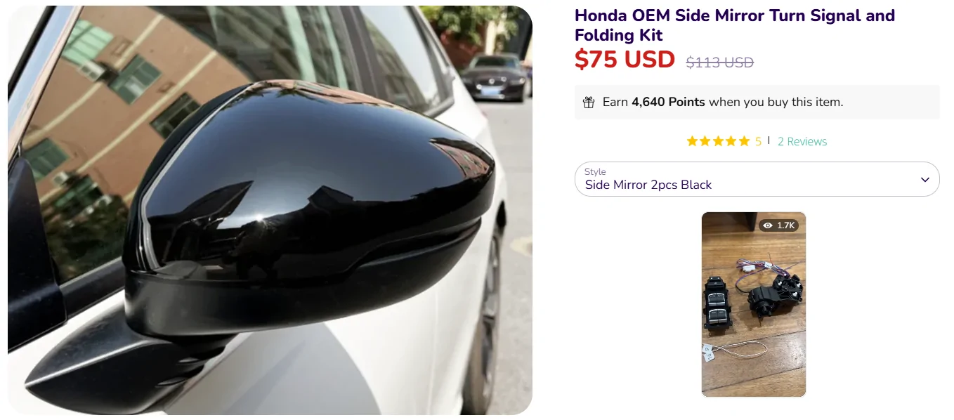 Acura Integra Auto Folding Mirrors installed 1785400428414-6h