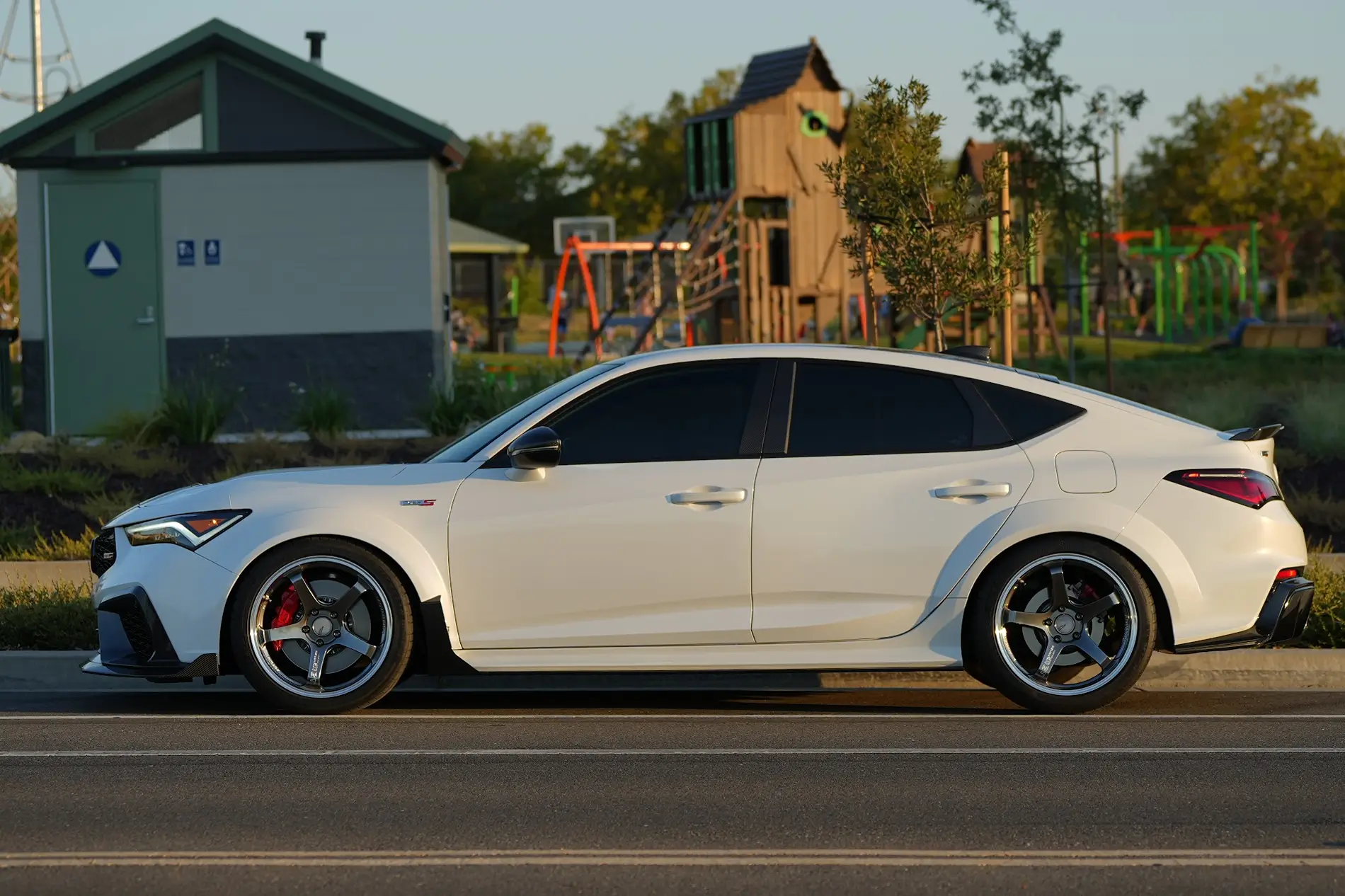 Acura Integra HRC Inspired Carbon Fiber Side Skirts (FULL KIT On the Car!) | JOGON 1786258886469-f9