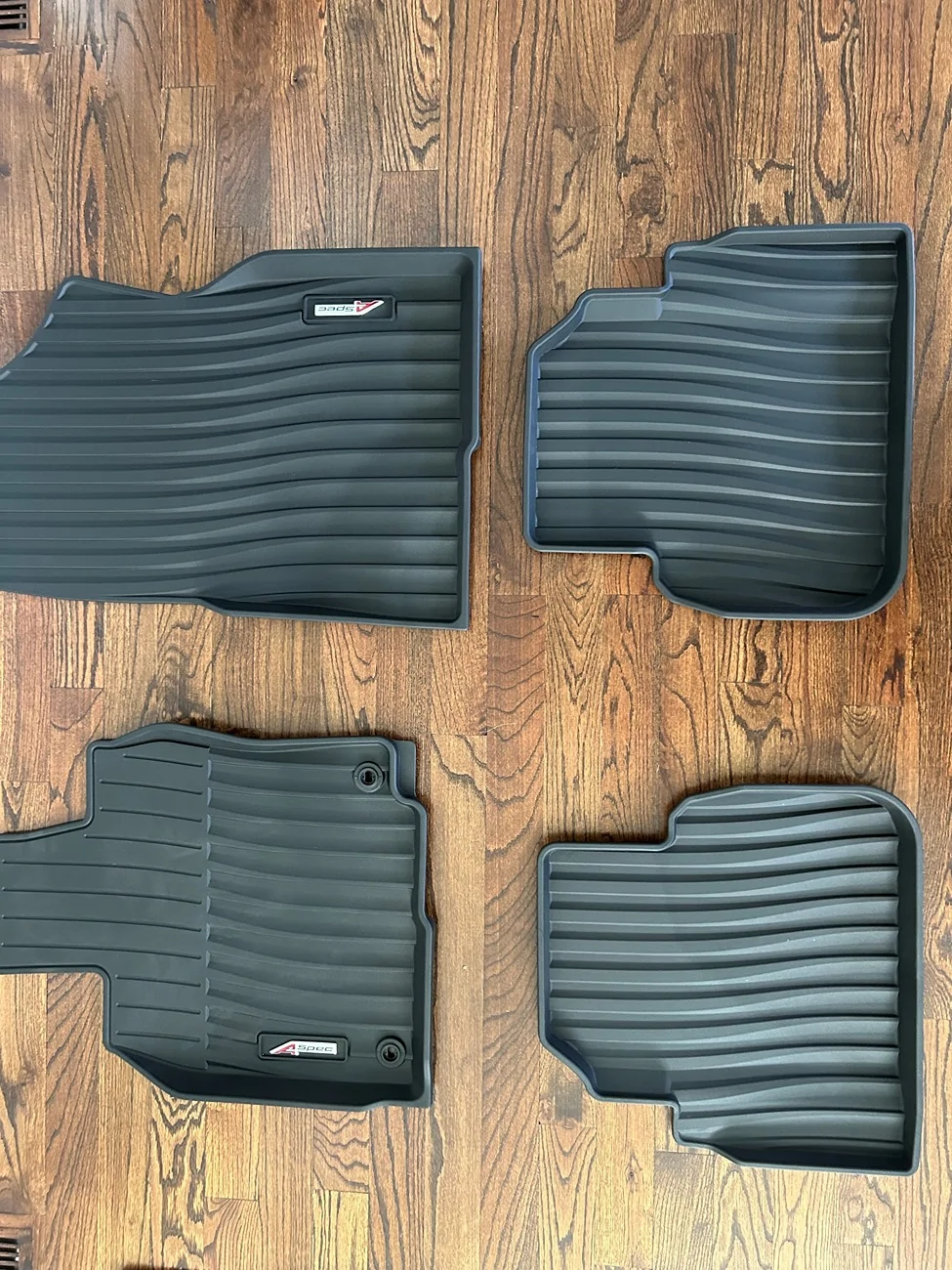 Acura Integra OEM A-Spec All-Season Floormats, Cargo Area Trunk Tray and Seat Back Protectors for 2023-2026 Integra Mats