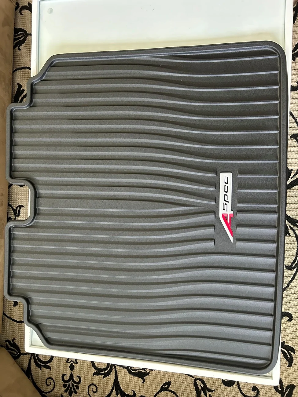 Acura Integra OEM A-Spec All-Season Floormats, Cargo Area Trunk Tray and Seat Back Protectors for 2023-2026 Integra Tray