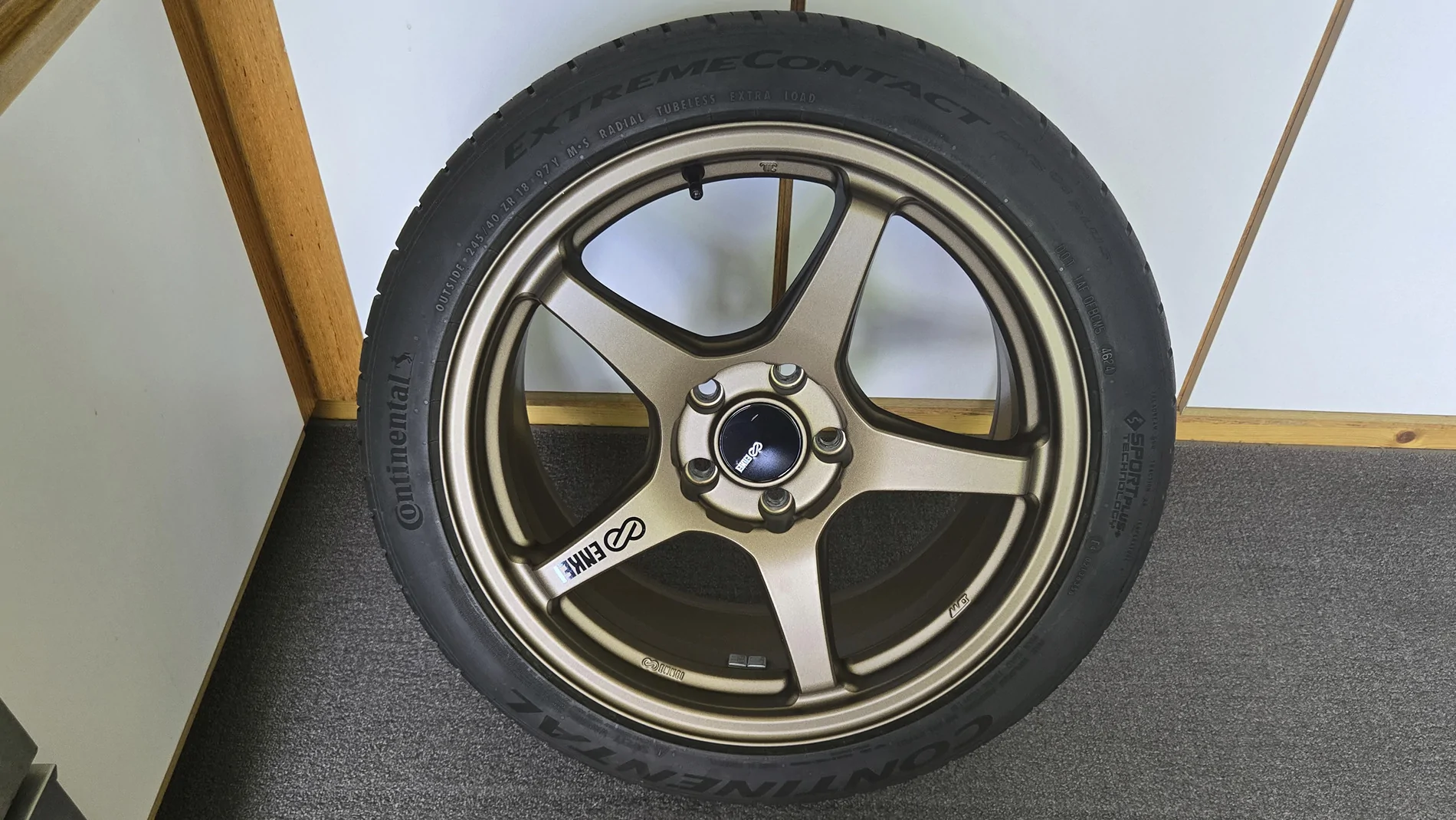 Acura Integra Bronze Enkei TS-5 Wheels & DWS06+ Tires (local sale) 20260824_132849