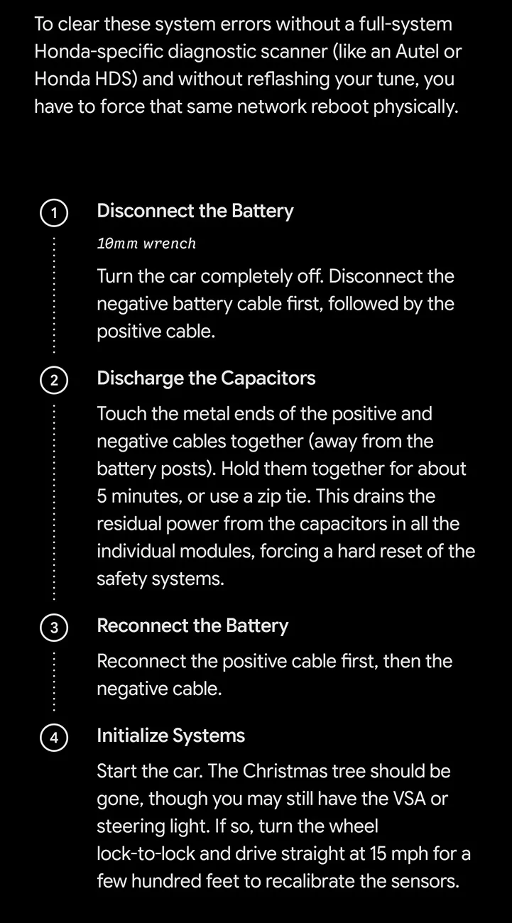 Acura Integra Cannot clear parking assist and brake assist warnings! Screenshot_20260912_084443_Googl