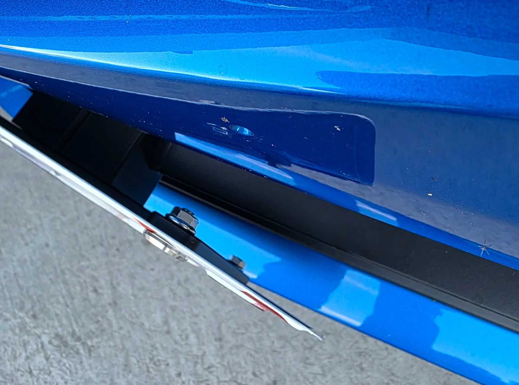 Acura Integra ITS Front license plate relocation 20261004_180219