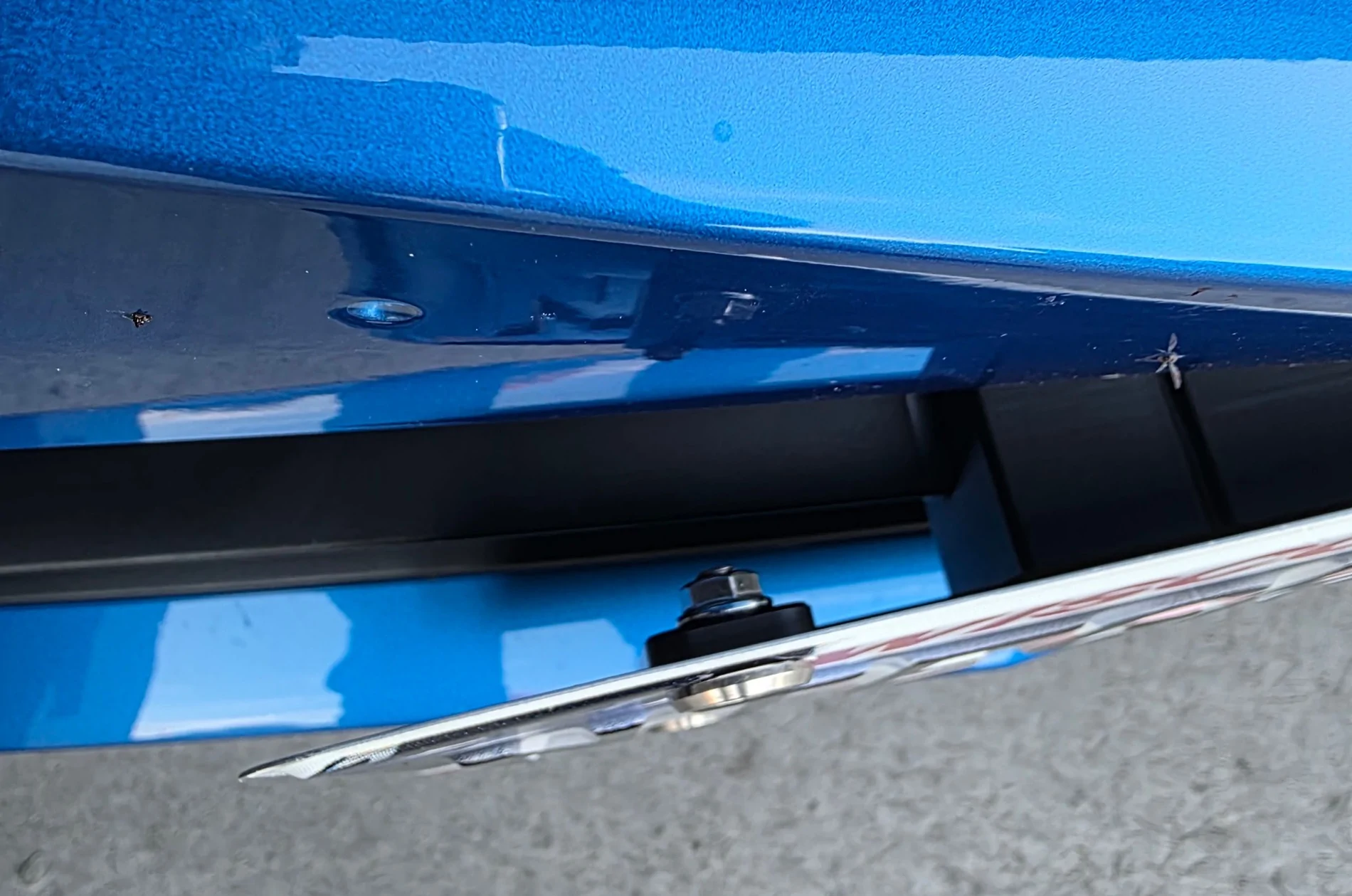 Acura Integra ITS Front license plate relocation 20261004_180214