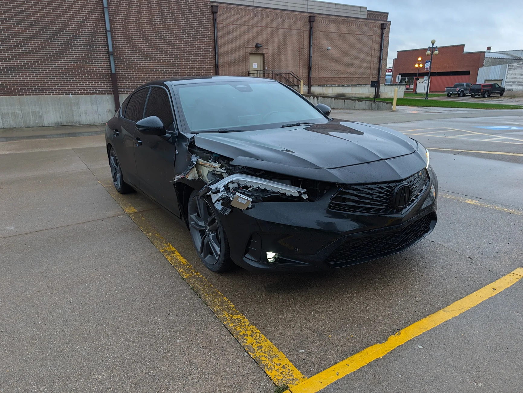 Acura Integra Deer damage - is this totaled? 1675
