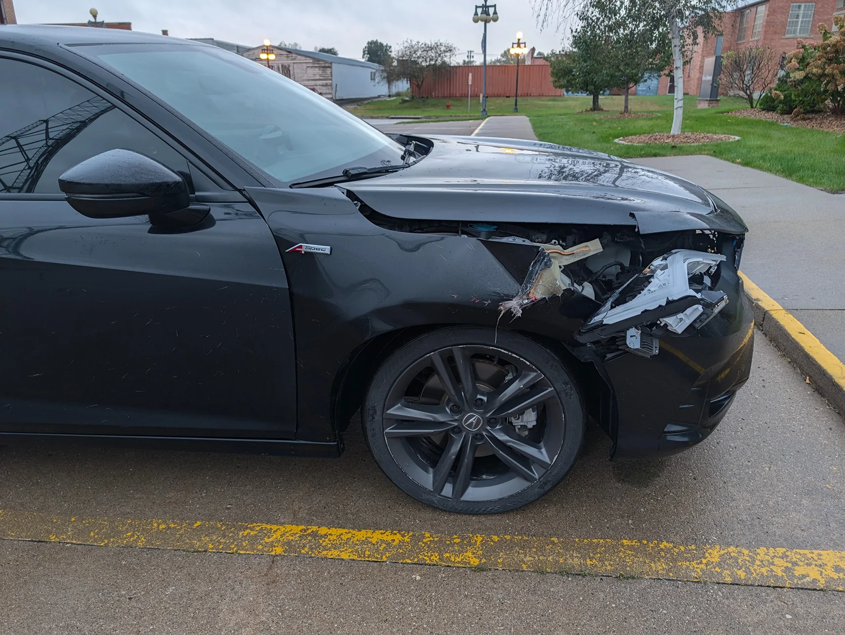 Acura Integra Deer damage - is this totaled? 1676