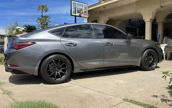 My Liquid carbon 2023 Integra on Rays CE28 aftermarket wheels