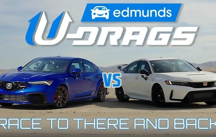Integra Type S vs. Civic Type R race: 0-60, Quarter Mile, Handling (Lateral G's) -- by Edmunds