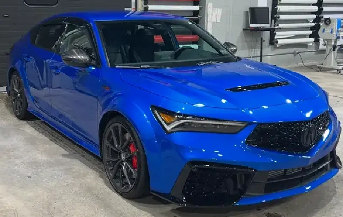 2026 Double Apex Blue Pearl Integra Type-S delivered and dropped for PPF and tint